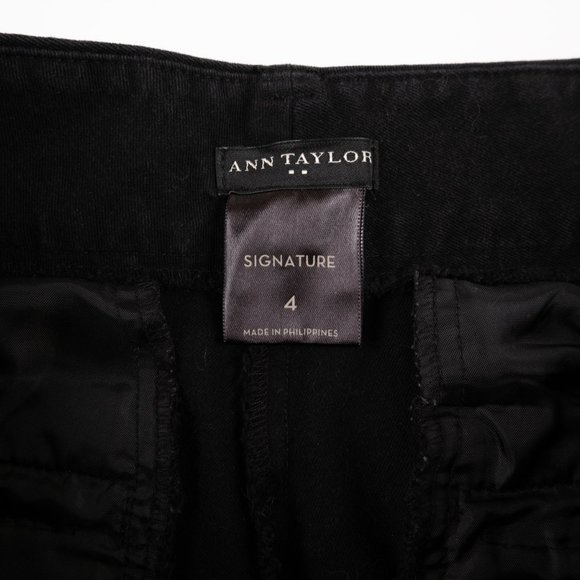 ANN TAYLOR Signature black pants size 4 - Picture 2 of 11